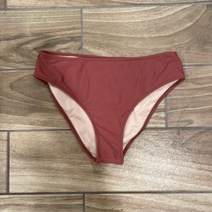Dark Rose Colored Cupshe High Cut Bikini Small NWT